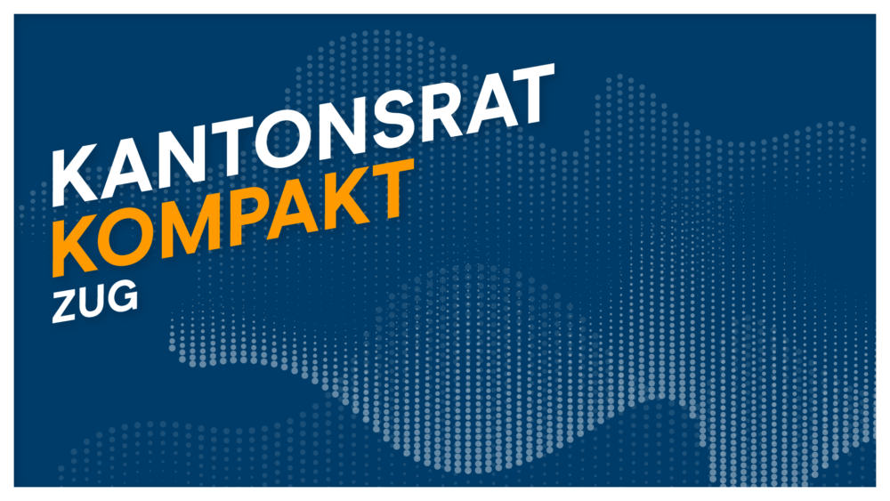 Das Titelbild der Podcast-Serie "Kantonsrat Kompakt" der Mitte Kanton Zug.